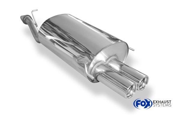 Endschalldämpfer - 2x76 Typ 13 passend für: Honda Prelude BB9